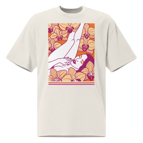ORCHID SLEEP L-FLAG OVERSIZED T-SHIRT